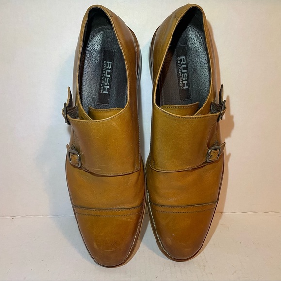Gordon Rush made in Italy Men's Luke Monk Strap leather Loafer Shoes Size 11